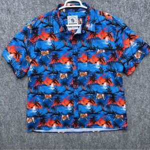Savage Tacticians co Savtac snap button up Hawaiian shirt Men's size 2XL